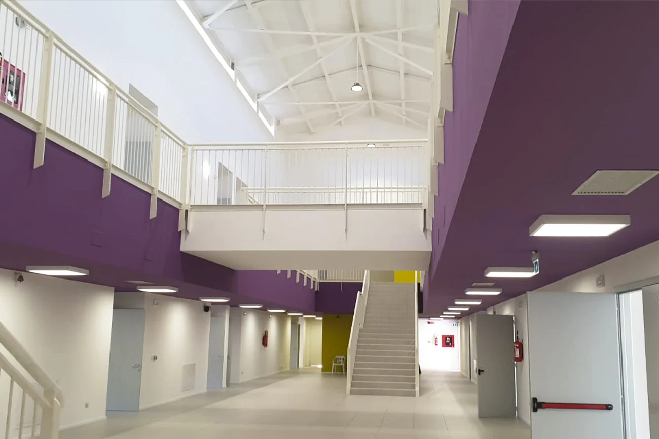 Scuola G. Carducci a foligno: Ricostruzione post-sisma interno